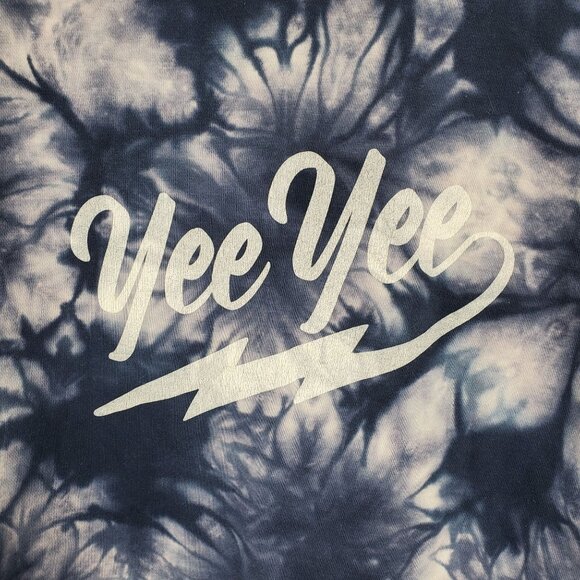 Yee Yee Apparel Granger Smith Blue Tie Dye Pullover Hoodie Sweatshirt Large - Picture 4 of 5